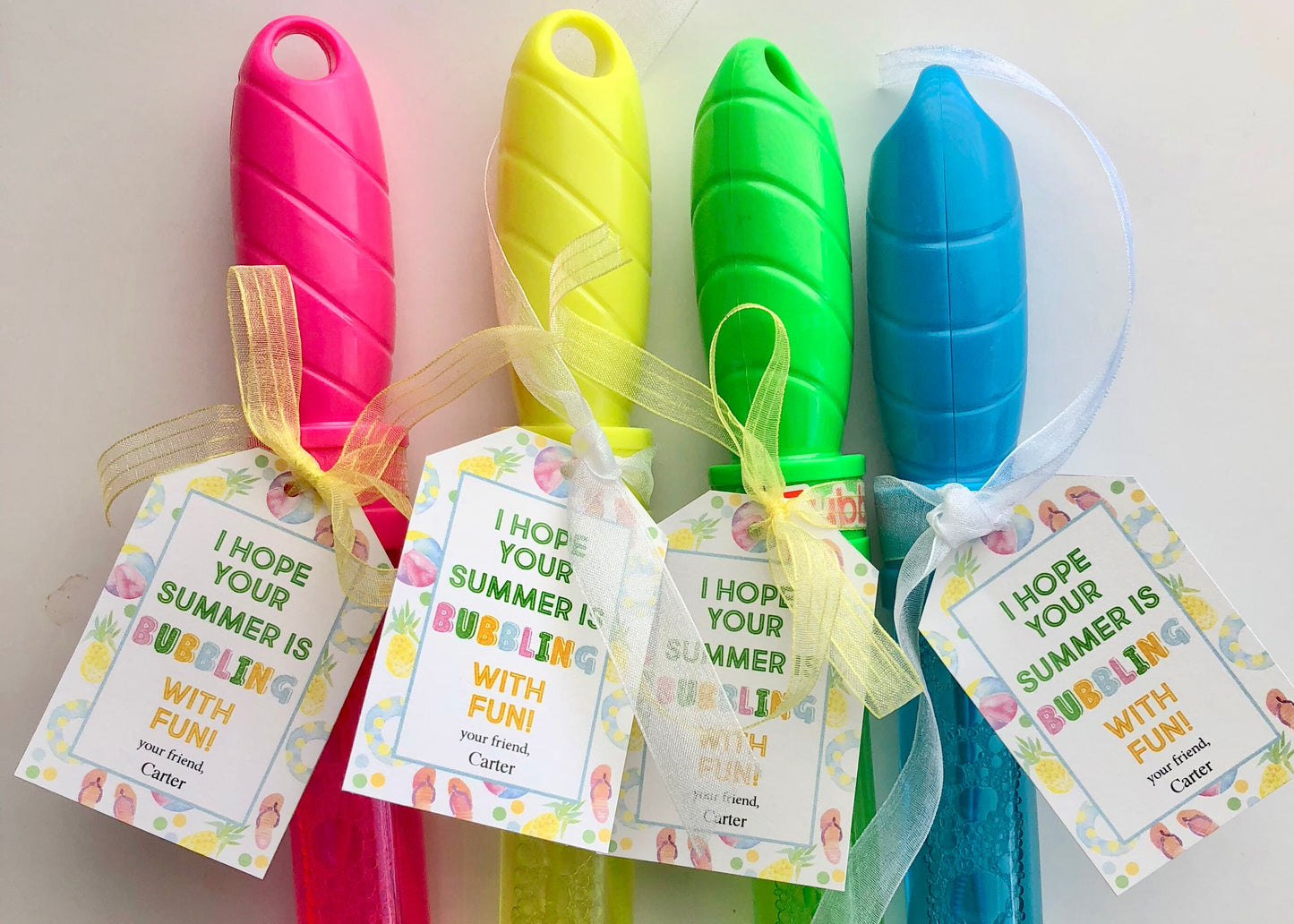 Hope your Summer is Bubbling with Fun, End of School Year Class Gift Tag