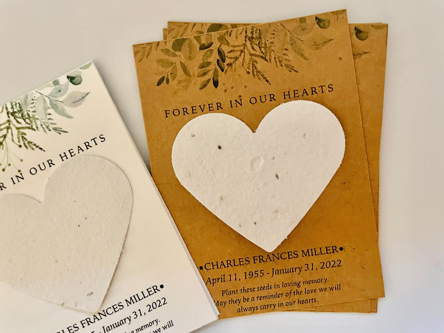 Memorial Seed Paper Card - Plantable Seeds, Grow Wildflowers