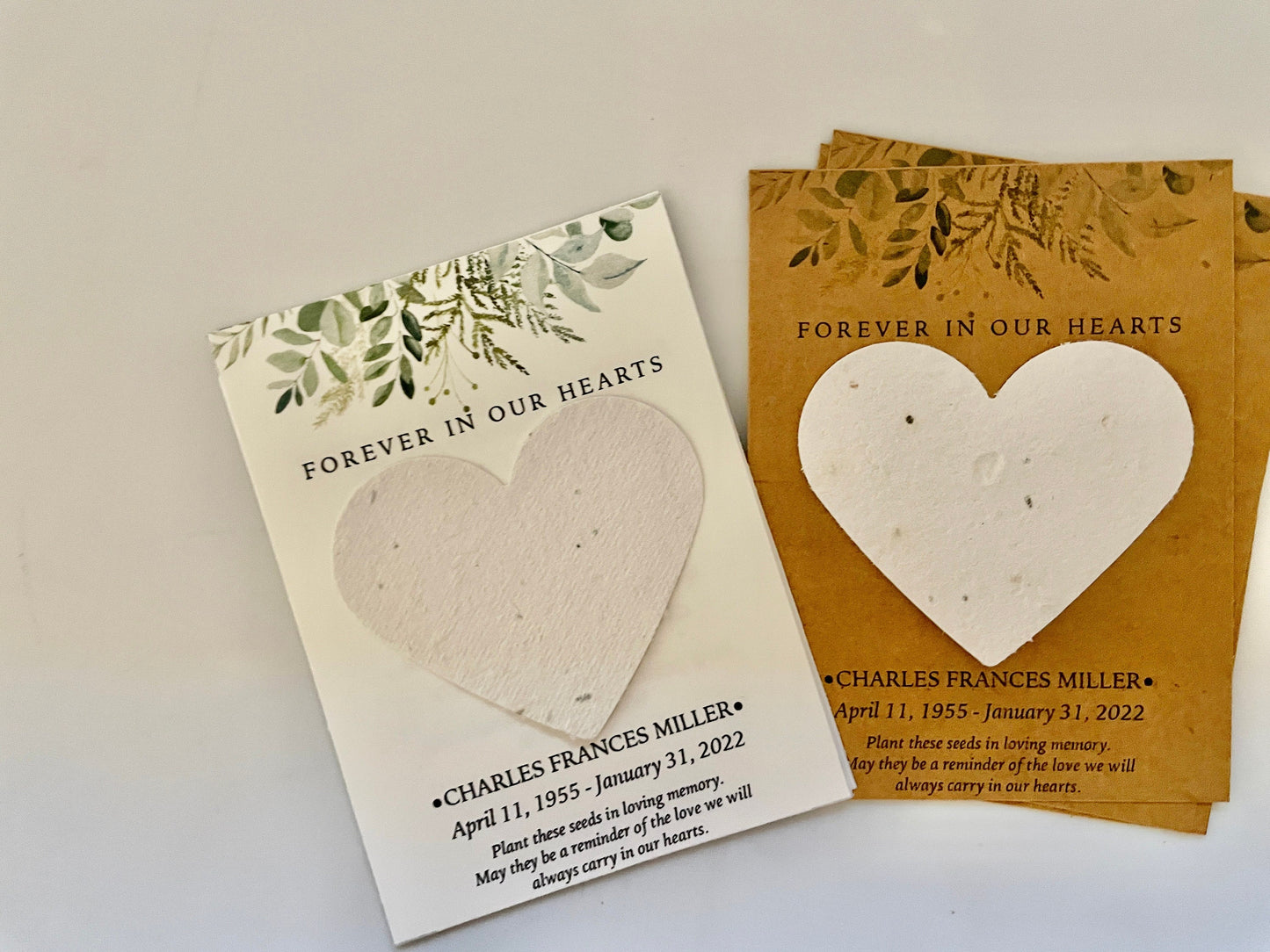 Memorial Seed Paper Card - Plantable Seeds, Grow Wildflowers