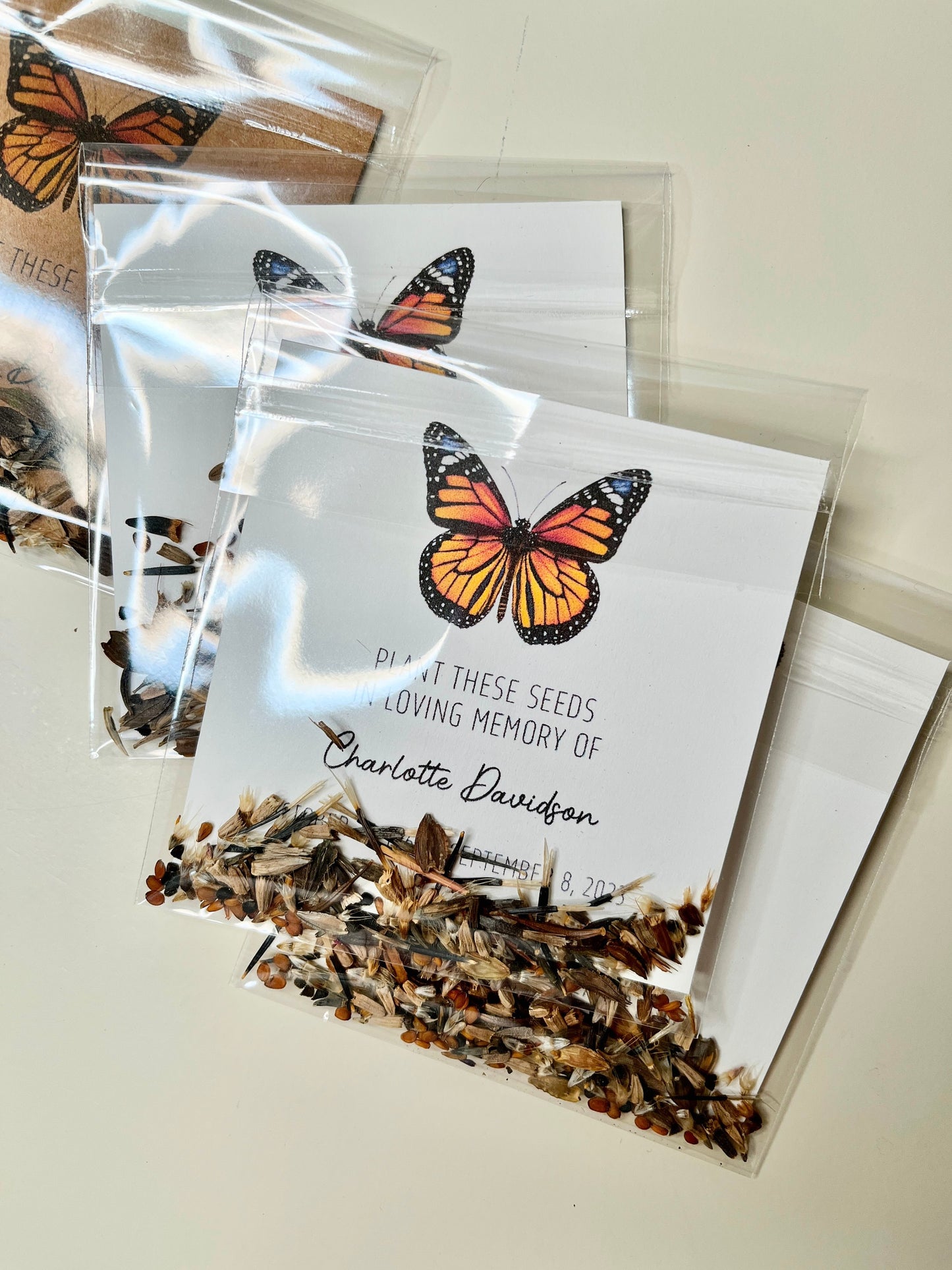 Memorial Card with Wildflower Seeds - Remember and Grow