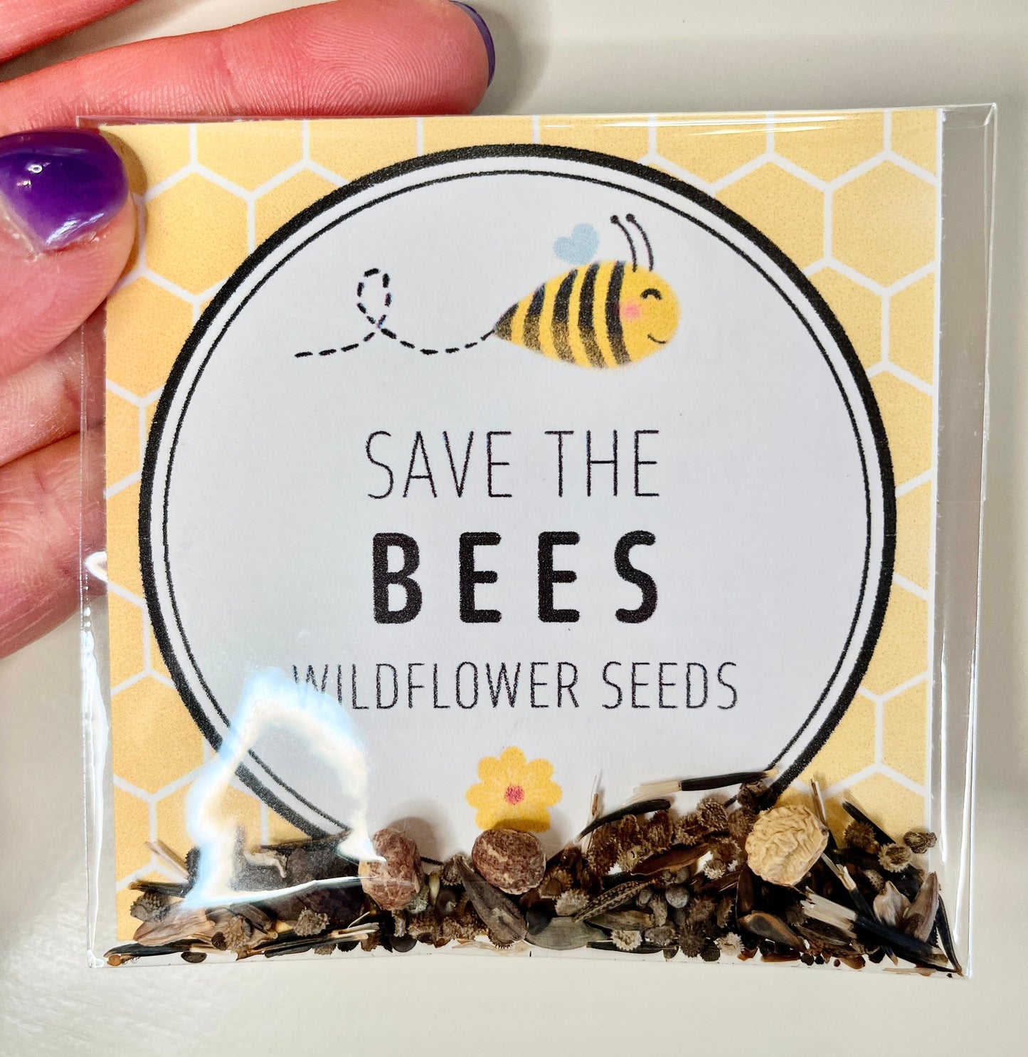 Bee-Friendly Wildflower Seed Envelope - Sow Beauty, Support Bees